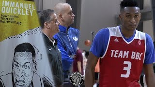 Immanuel Quickley is Kentucky bound!!! Five-Star PG Adidas Gauntlet Highlights