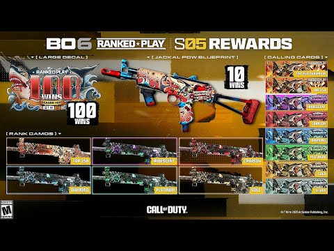 How To Unlock All New Season 5 Ranked Play Rewards In Black Ops 6