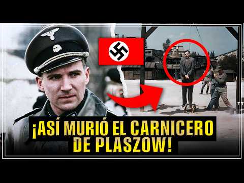 ¡Así Polonia EJECUTÓ al COMANDANTE Nazi más DESPIADADO del Campo de Plaszow!