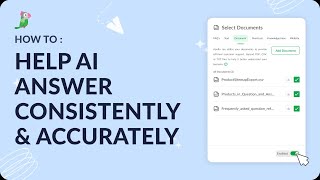 Help AI answer consistently and accurately