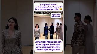 Download lagu INGAT YAA udah punya PASANGAN masing-masing😁 #arieltatum #pratamaarhan #viralshorts #viralvideo mp3