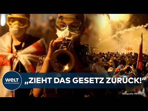 EU: "Russland-Gesetz bremst Georgien-Beitritt aus!" Proteste gegen Beschneidung der Pressefreiheit!