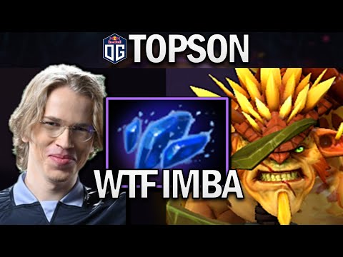 OG.TOPSON BRISTLEBACK WITH AGHANIMS SHARD - DOTA 2 7.28 GAMEPLAY