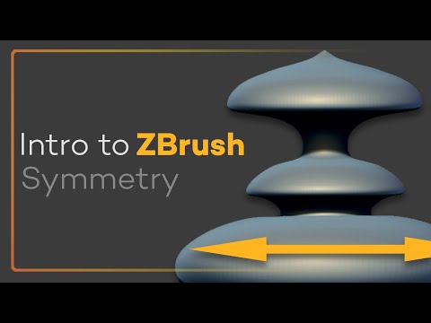 Intro to ZBrush 008 - Symmetry, where to find it, how to toggle it, which axis, and radial options!!