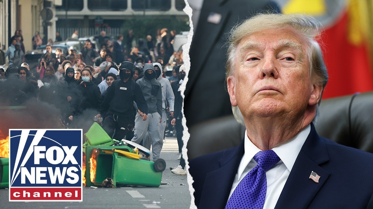 'OUT OF CONTROL': Trump SLAMS France protests
