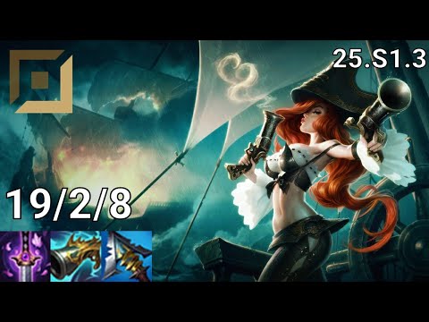 Miss Fortune ADC vs Jinx - EUW diamond | Patch 25.S1.3