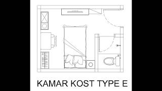 desainfuzziblog Desain  Kamar  Kost  3x4  Kamar  Mandi  Dalam 