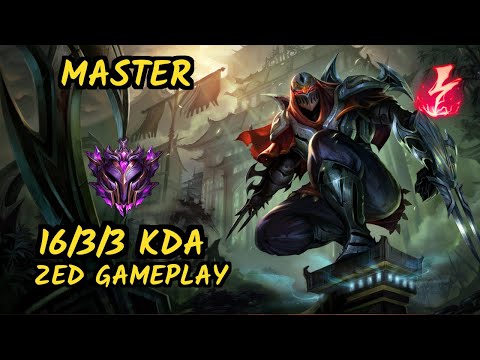GOG Pride (ZED) vs ZOE - 16/3/3 KDA MID GAMEPLAY - EUW Ranked MASTER