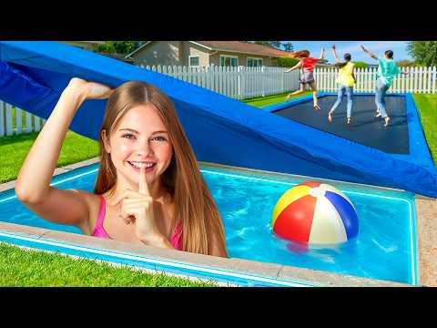 I Built a SECRET POOL In My House