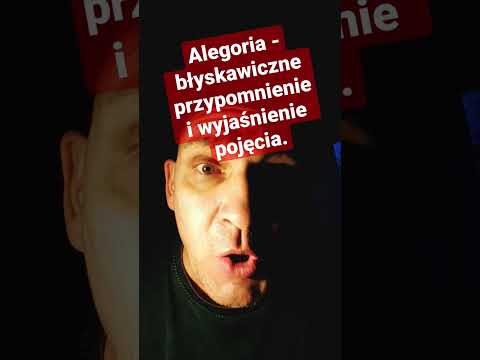 Alegoria - błyskawiczne przypomnienie i wyjaśnienie pojęcia. Ponury Polonista tłumaczy.
