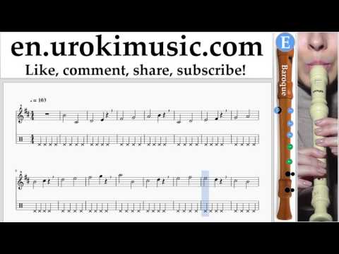 How to Play Recorder (B.) The Chainsmokers & Coldplay - Something Just Like This Tabs Part#1
