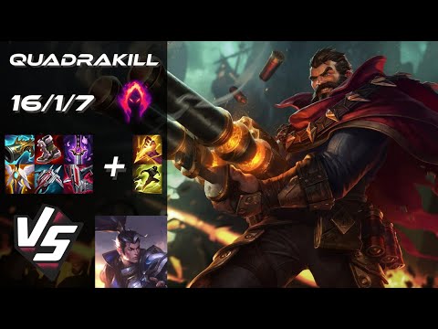JUNGLE Graves vs Xin Zhao [QUADRAKILL] - NA Grandmaster Patch 25.23