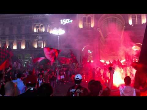 kampioens feestje AC Milaan