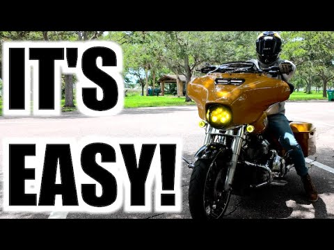HOW TO Ride a HEAVY Touring Motorcycle 101 (BAGGER)