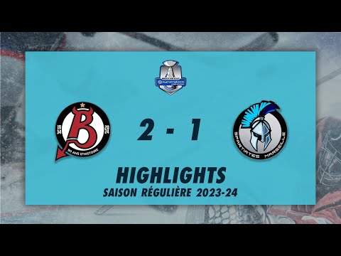 Diables Rouges de Briançon 2-1 Spartiates de Marseille - Highlights - Synerglace Ligue Magnus 23/24