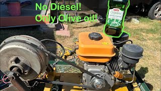 Amazon Diesel Engine Run On Olive Oil as Fuel?  Lets Find Out!