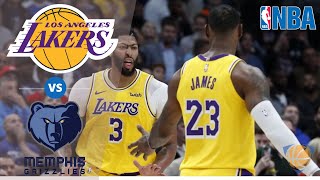 Los Angeles Lakers vs Memphis Grizzlies - 3rd Quarter Game Highlights | February 21, 2020 NBA Season