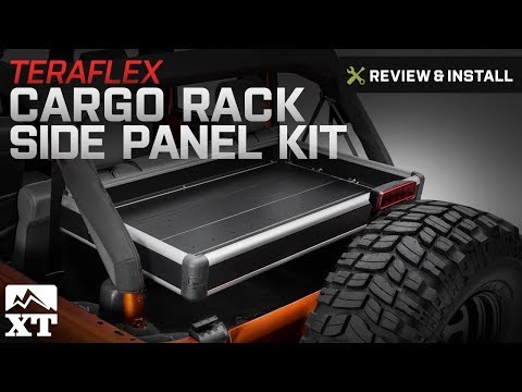 Jeep Wrangler Teraflex Rear Cargo Rack Side Panel Kit - Black (2007-2017 JK 4-Door) Review & Install