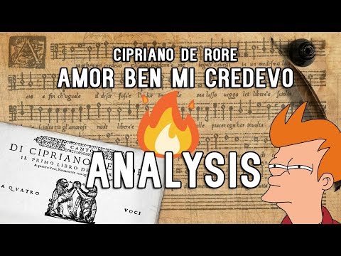 Score analysis #1 - Cipriano de Rore / Amor ben mi credevo