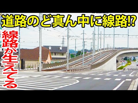 グルノーブル都市圏のトラム路線の地図