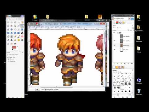 RPG Maker XP: Simples Umfärben von Charsets (German) (GIMP)