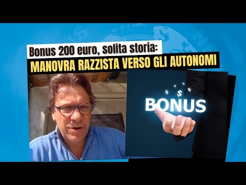 Zuppa di Porro 13 mag 2022 - Bonus 200 euro, solita storia: manovra razzista verso gli autonomi
