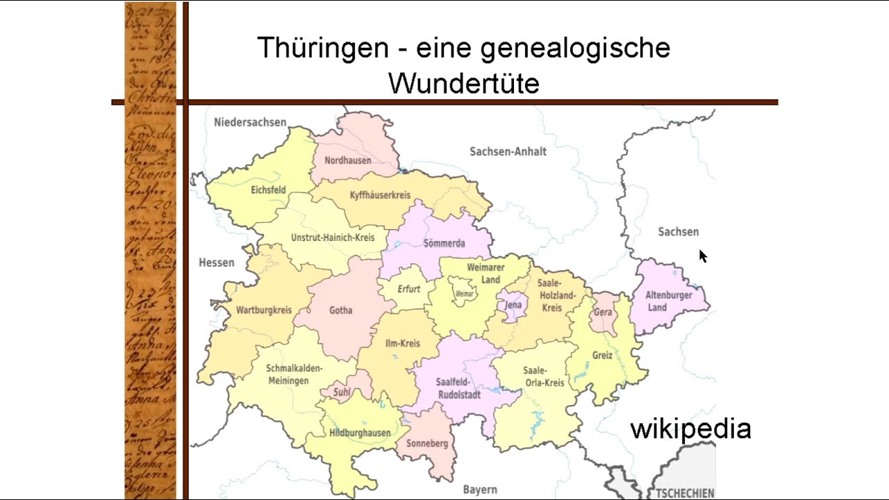 Thüringen - eine genealogische Wundertüte