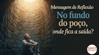 Mensagem de reflexão — No fundo do poço, onde fica a saída