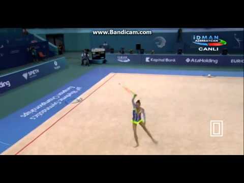 Yulia Bravikova - Hoop, European Championships 2014, qualification