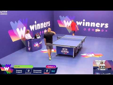 WINners CUP table 2  18.08   Kireev Andrei - Kolomiets Vladimir 20:00