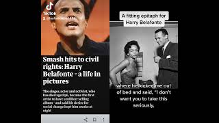Eartha Kitt&#39;s Perspective on Harry Belafonte