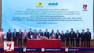 [TTXVN - TS 21h] FLC và PetroTrade hợp tác phát triển dự án đường sắt Viêng Chăn - Vũng Áng 5 tỷ USD