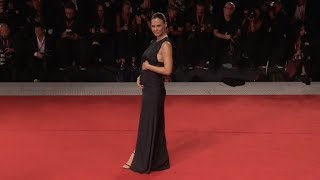 Pregnant Bar Refaeli on the red carpet for Ad Astra in Venice