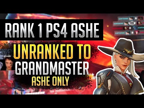 Unranked to GM: ASHE ONLY - Rank 1 Controller Ashe (PS4 Overwatch)