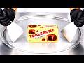 ASMR Ice Cream Rolls Toblerone Lava Cake Flavor