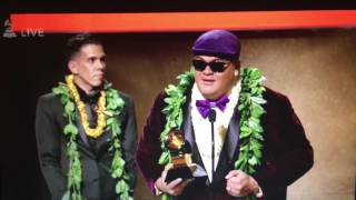 Kalani Pe'a Wins Grammy Award For Debut Album - Acceptance Speech