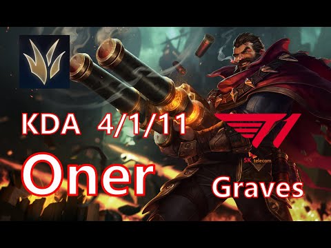 T1 Oner Graves vs Nidalee JG - Patch 14.3