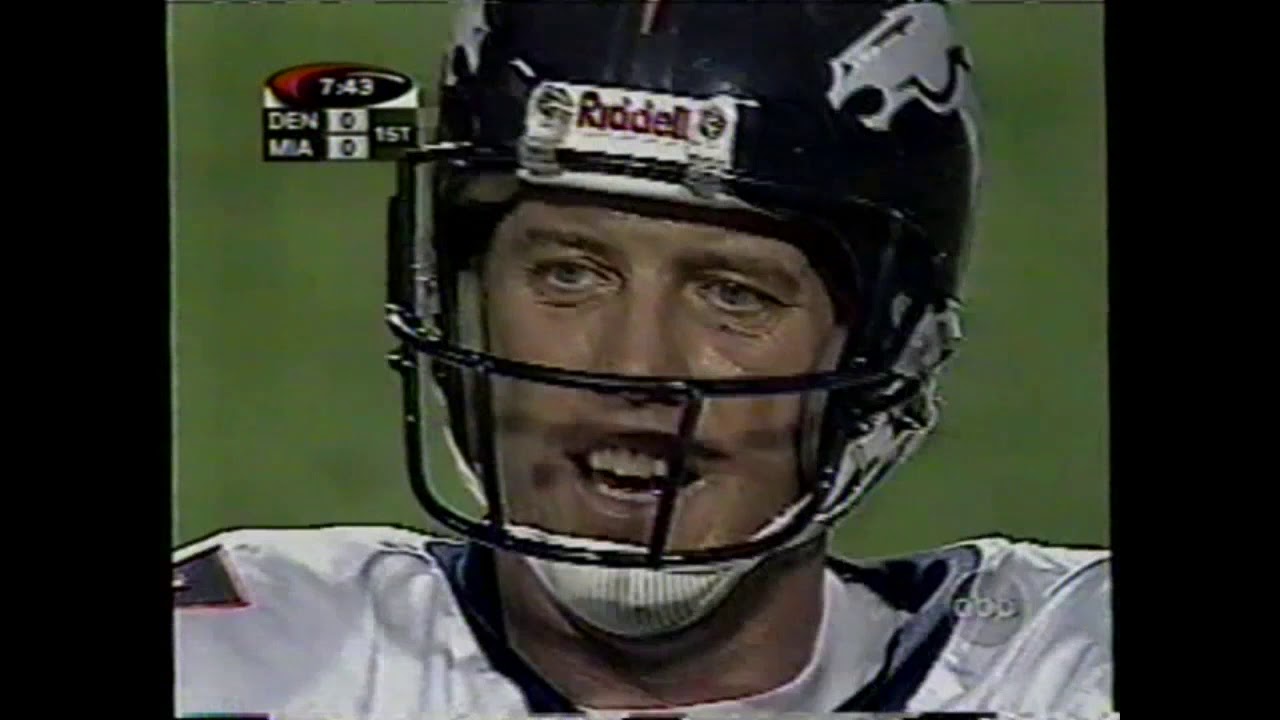 1998 NFL Week 16: Broncos @ Dolphins FULL GAME (Elway vs. Marino)
