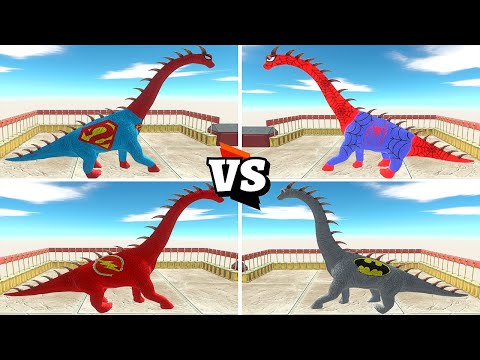X4 Super Brachiosaurus Competition Death Run - 🦖Animal Revolt Battle Simulator🦕