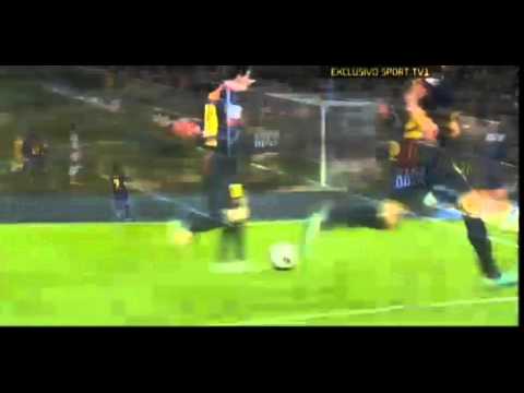 david vila amazing execution Barca 1-0 rayo 17-03-2013