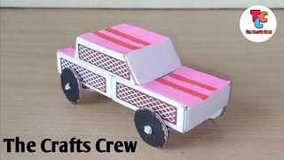 matchbox car  How to Make a Toy Car at Home Easy  