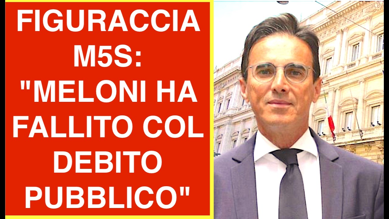 FIGURACCIA M5S: "MELONI HA FALLITO COL DEBITO PUBBLICO" GLI SPIEGO 2 COSINE