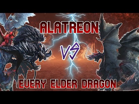 Alatreon VS Every Elder Dragon: How many Elder Dragons can Alatreon defeat? (Monster Hunter World)