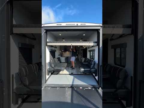 Upgrade to a toy hauler... I dare you 👀 2024 Keystone Carbon 29WFO #ToyHauler #RVTour