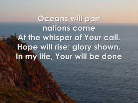 oceans will part - hillsong with lyrics