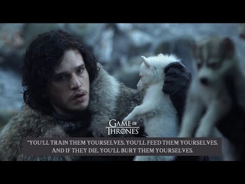 The Stark's find the Dire Wolf pups | Game of Thrones (S01E01)