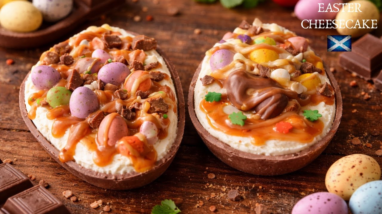Easter Egg Cheesecake | Easy Easter Recipe | Filled Easter Egg