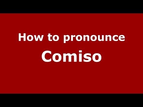 How to pronounce Comiso (Italian/Italy) - PronounceNames.com