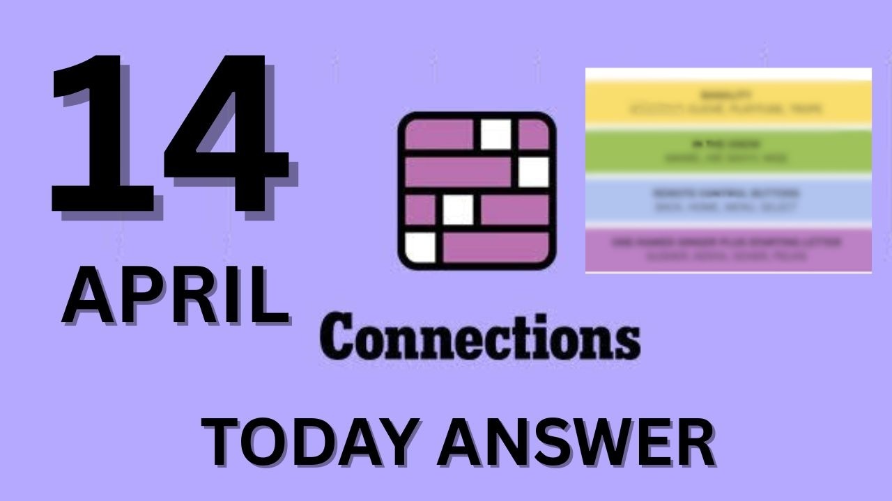 Connections NYT Hints Today – April 14, 2026 | NYT Connections Answers & Clues (Tuesday Puzzle)