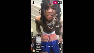Swae lee and his new girl rapping on instagram live. 